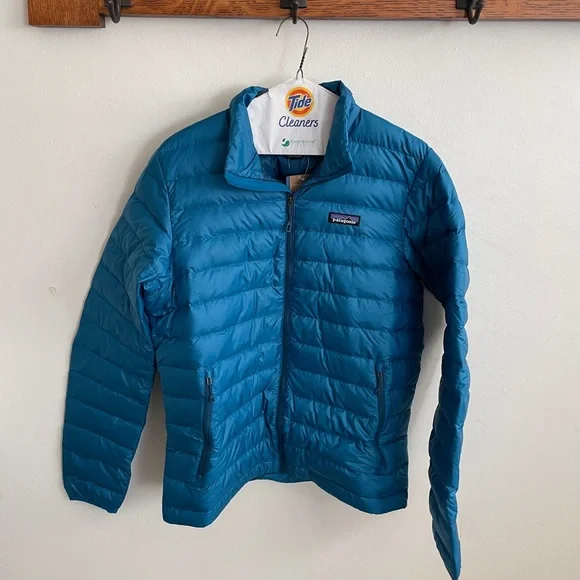 NWT Patagonia Balkan Blue Down Jacket - Picture 1 of 2